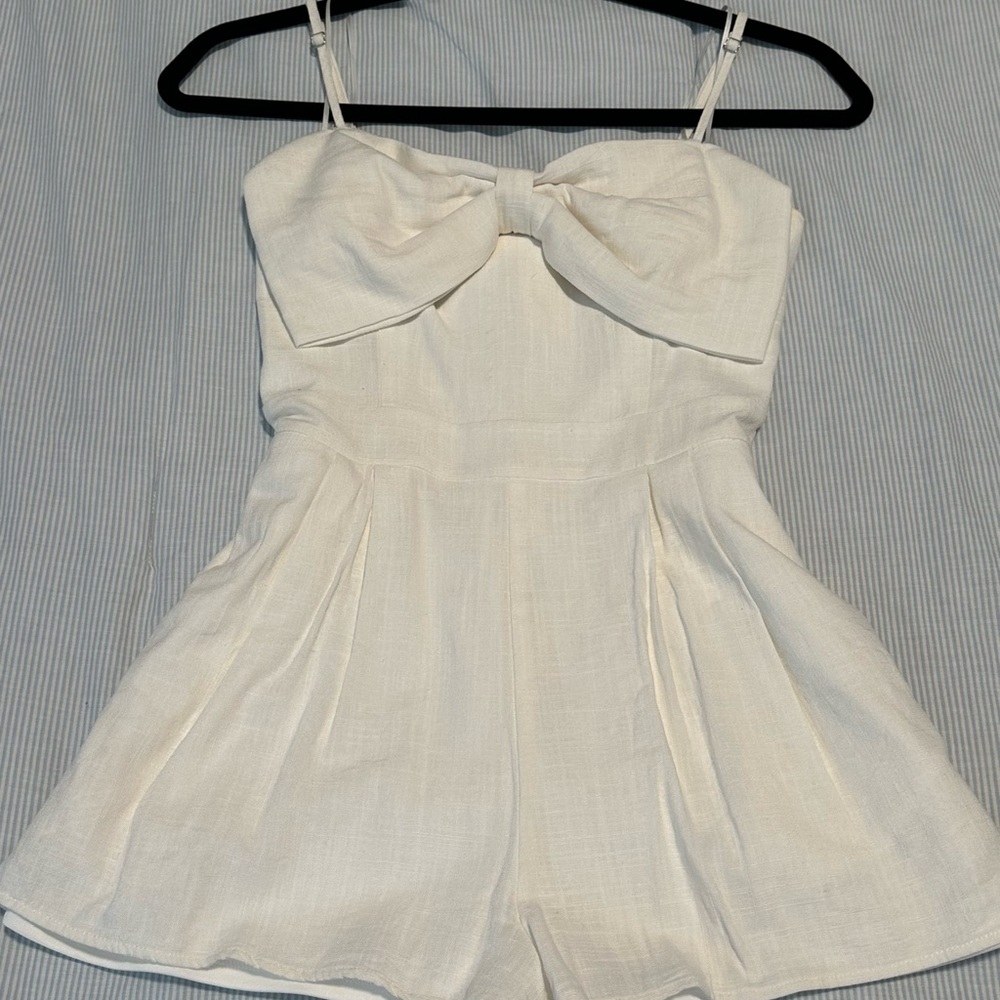 Altar'd State Elegant Cream Romper